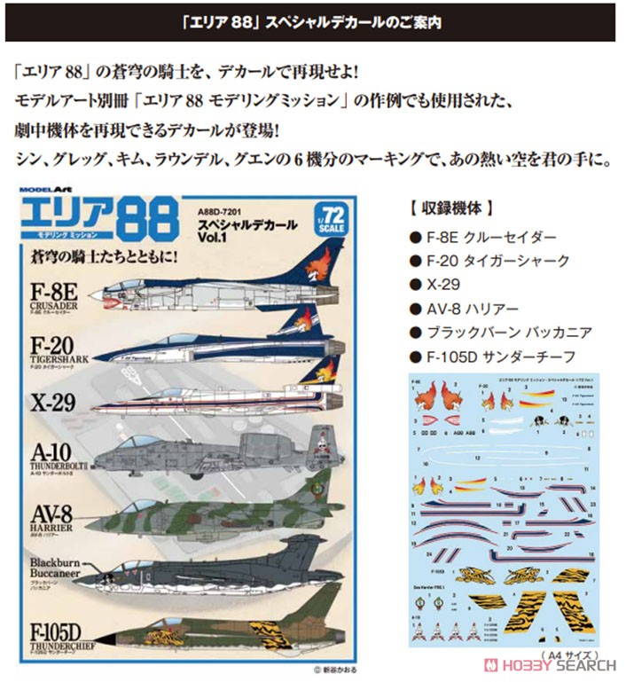 Model Art Area88 Special Decal Vol.1 Bild 2