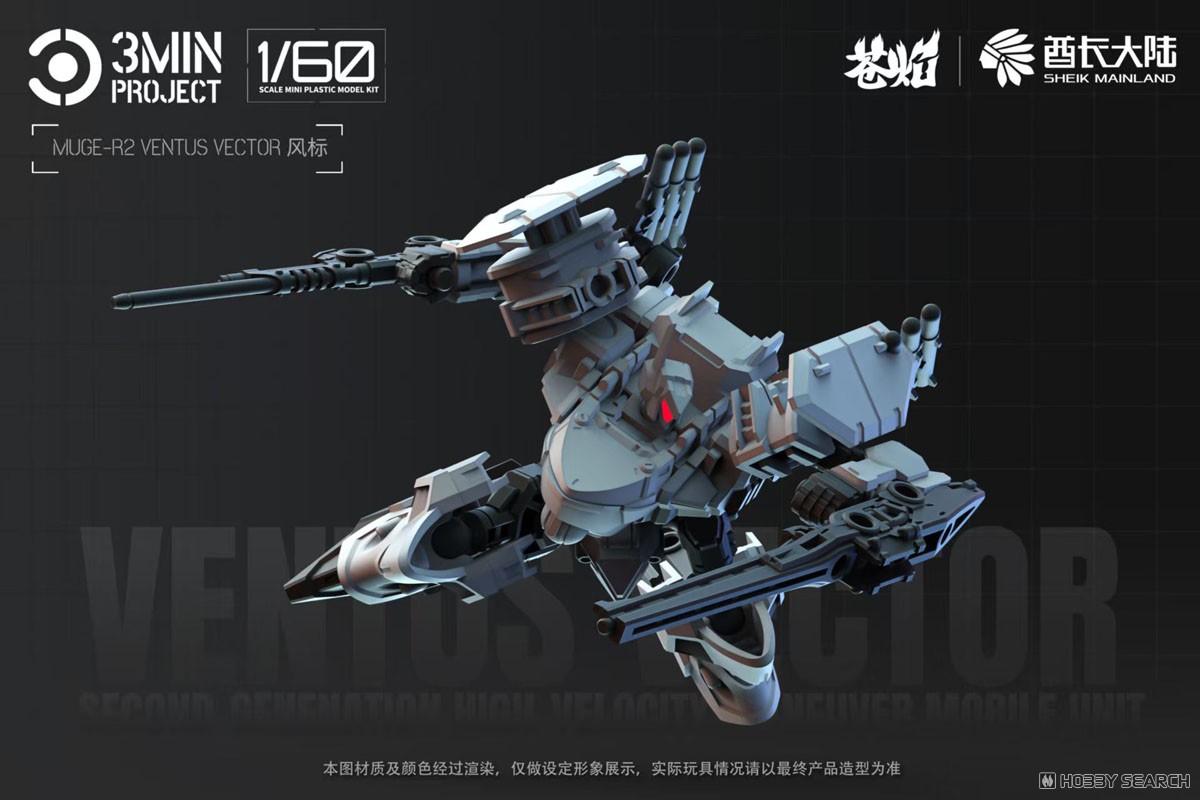 SHEIK MAINLAND 3 min Project Series MUGE-R2 VENTUS VECTOR (Plastic model) รูปภาพ 5