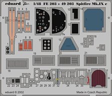 Eduard Spitfire Mk. IXc Zoom Etched Parts (for Hasegawa) (Plastic model)