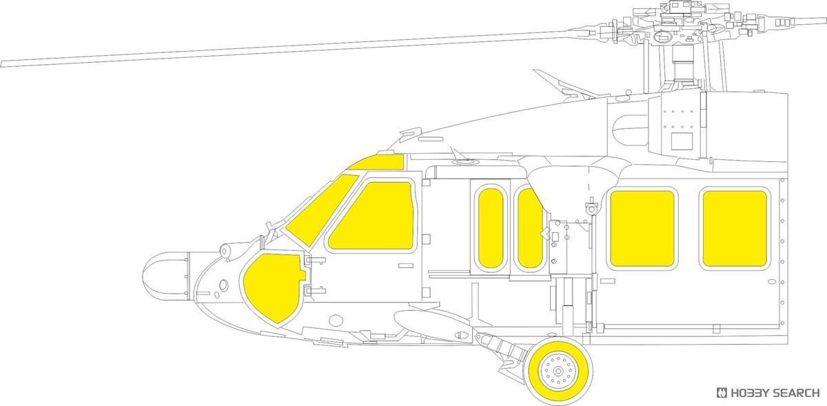 Eduard UH-60A MASK (for ICM) (Plastic model) image 2