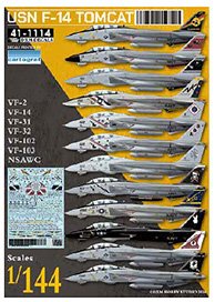 DXM Decals USN F-14A/B/D Tomcat (Decal)