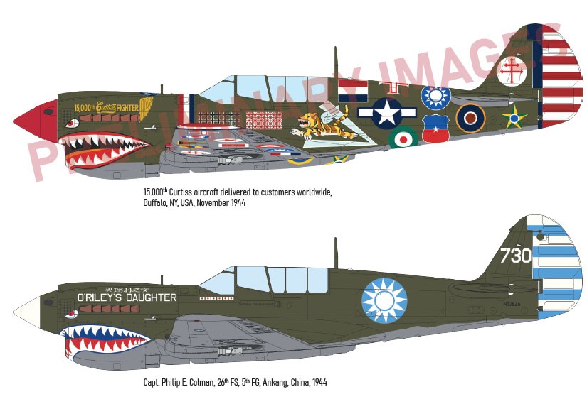 Eduard P-40N 워호크 15,000번째 기념 도장 한정판 (프라모델) 이미지 6