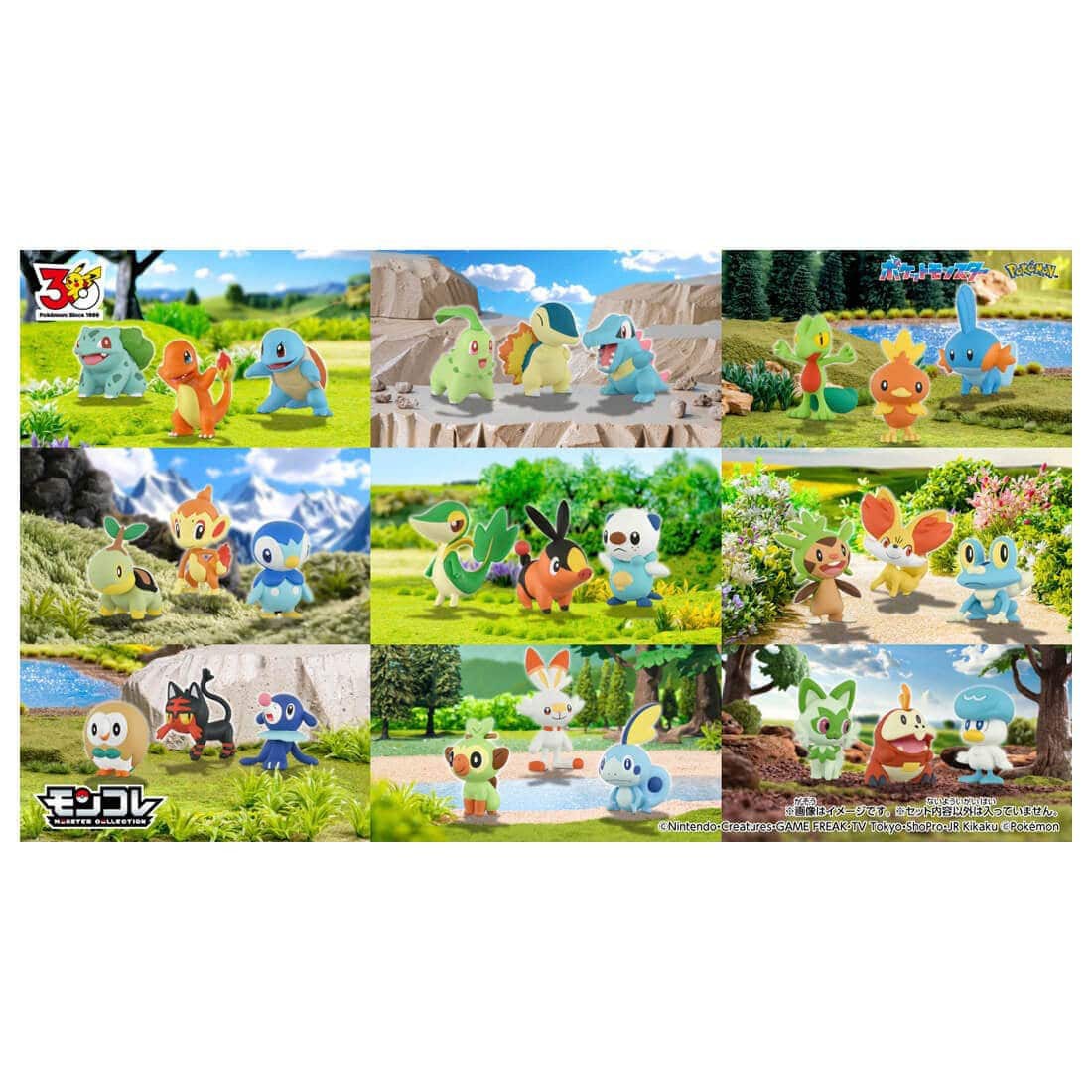 Tomy (TakaraTomy) Pokemon 30th Anniversary Monster Collection Set of 3 for the Journey Galar (Character Toy) รูปภาพ 6