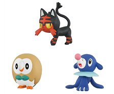 Tomy (TakaraTomy) Pokemon 30th Anniversary Monster Collection Set of 3 for the Journey Alola (Character Toy) gambar 1