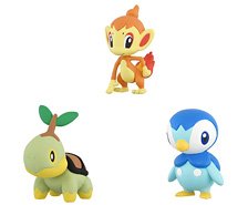 Tomy (TakaraTomy) Pokemon 30th Anniversary Monster Collection Set of 3 for the Journey Sinnoh (Character Toy) gambar 1