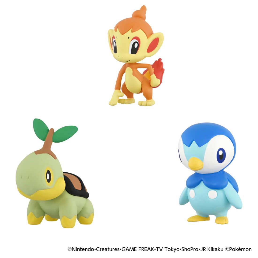 Tomy (TakaraTomy) Pokemon 30th Anniversary Monster Collection Set of 3 for the Journey Sinnoh (Character Toy) gambar 2