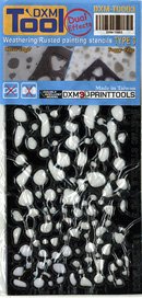 DXM Decals Weathering/Rusted painting stencil type 3(Dual effects) (Plastic model)