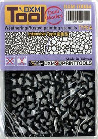 DXM Decals Weathering/Rusted painting stencil type 4(Dual effects) (Plastic model)