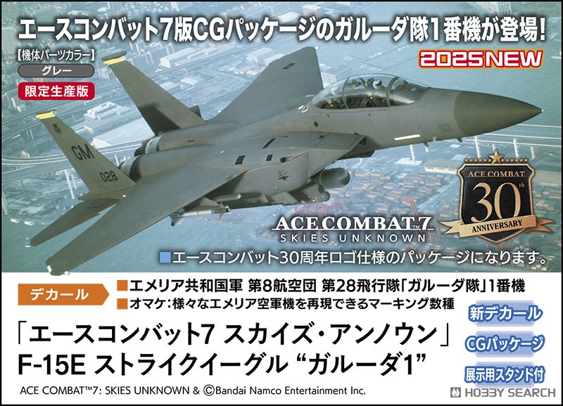 Hasegawa Ace Combat 7: Skies Unknown F-15E Strike Eagle `Garuda 1` (Plastic model) image 6