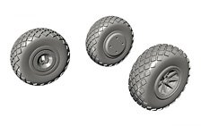 CMK P-40 Wheels Diamond Tread (for Special Hobby) (Plastic model)