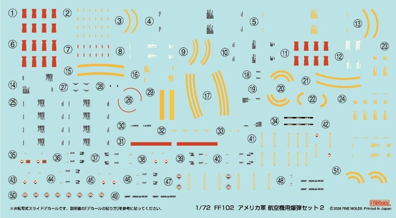 Fine Molds U.S.Army Aircraft Bomb Set 2 hình ảnh 5