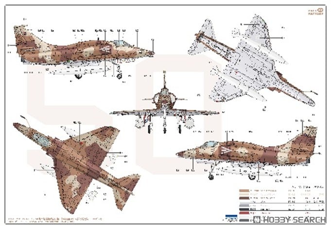 Magic Factory A-4M SKYHAWK AGGRESSORS (Plastic model) hình ảnh 4