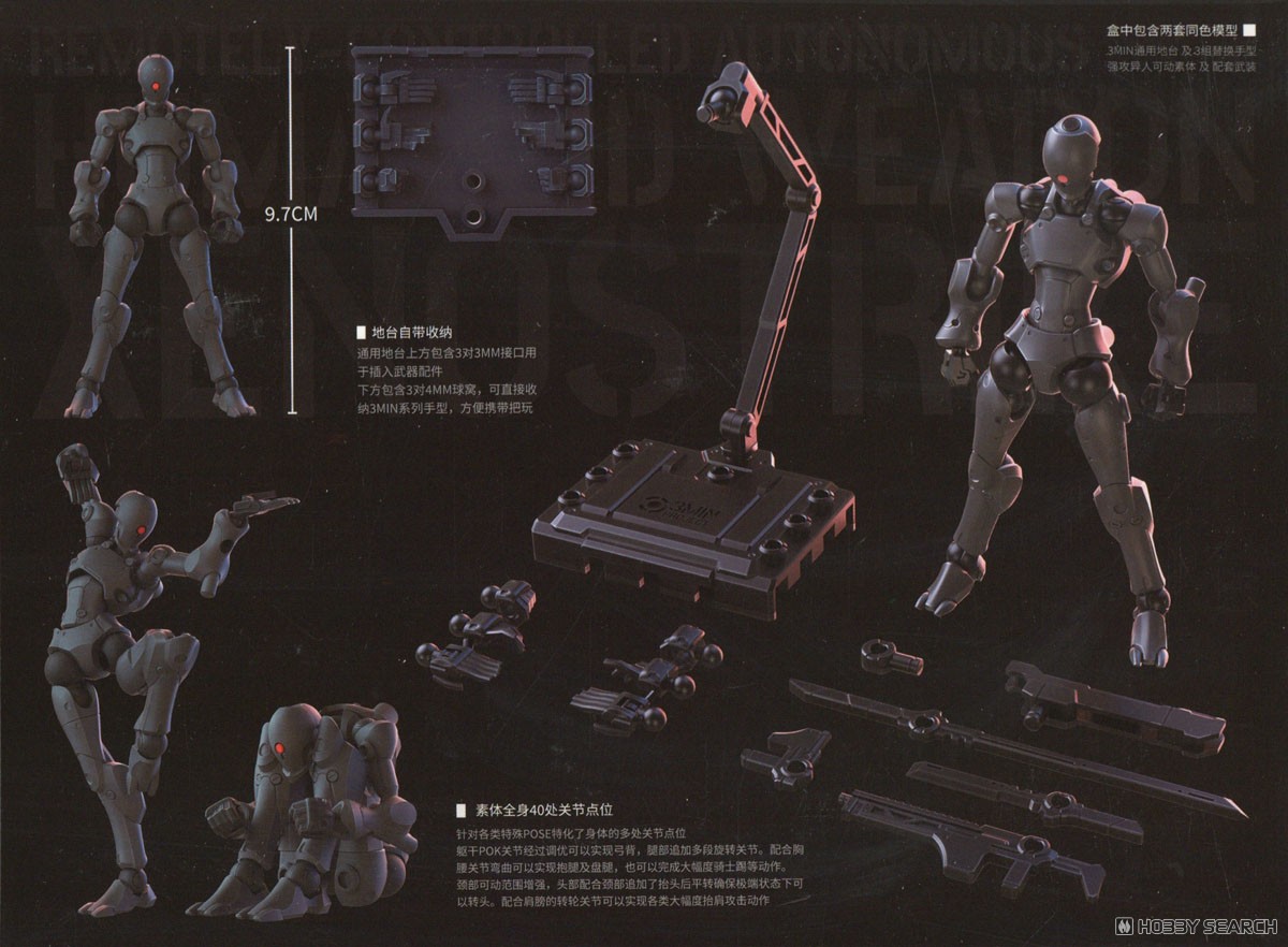 SHEIK MAINLAND 3 min project Series Xenostrike (Metallic Black) (Plastic Model) image 4