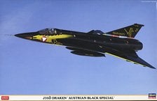 Hasegawa J35O Draken `Austrian Black Special` (Plastic model)