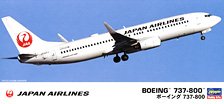 Hasegawa Japan Airlines Boeing 737-800 (Tsurumaru logo) (Plastic model)