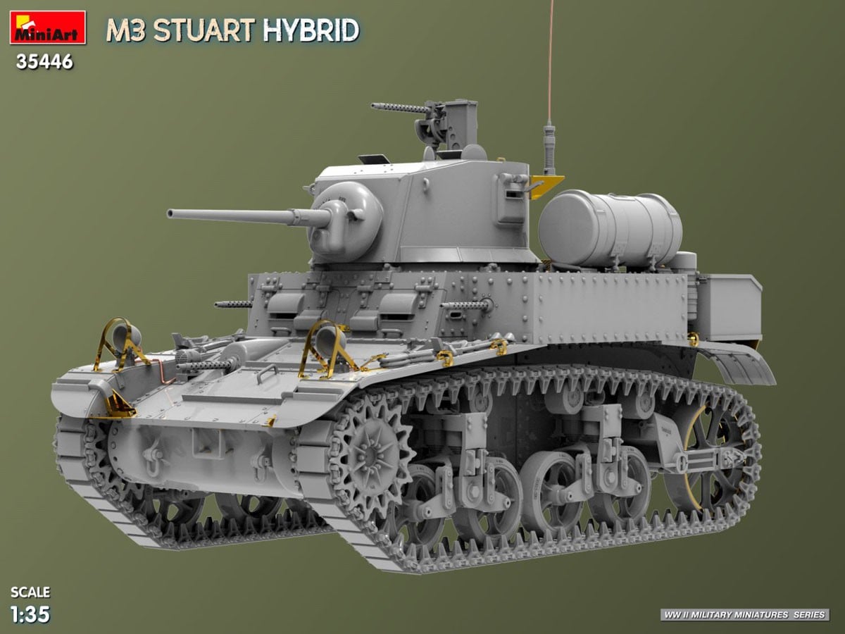 Mini Art M3 STUART HYBRID (Plastic model) Bild 8