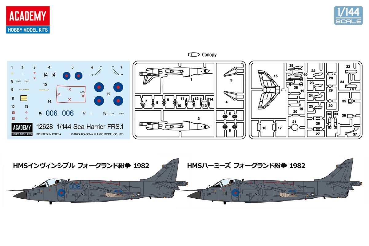 Academy Sea Harrier FRS.1 (Plastic model) image 4