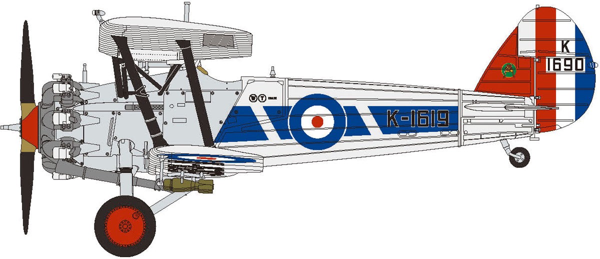 Airfix Bristol Bulldog Mk.IIA (Plastic model) gambar 8