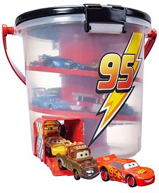 Tomy (TakaraTomy) Cars Tomica Deru Deru Bucket Lightning McQueen Ver. (Tomica) gambar 1
