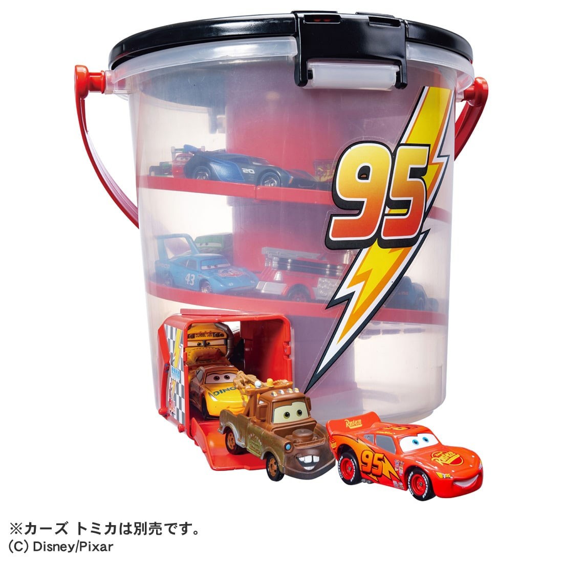 Tomy (TakaraTomy) Cars Tomica Deru Deru Bucket Lightning McQueen Ver. (Tomica) gambar 2