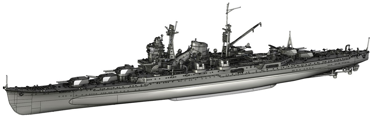 Fujimi 日本海軍 重巡洋艦 熊野 (1944/捷一号作戦) (プラモデル) 画像 2