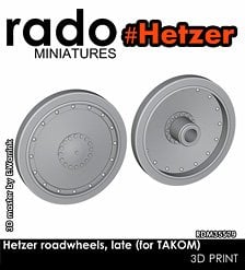 Rado Miniatures Hetzer toadwheels, Kate (for Takom) (Plastic model) hình ảnh 1