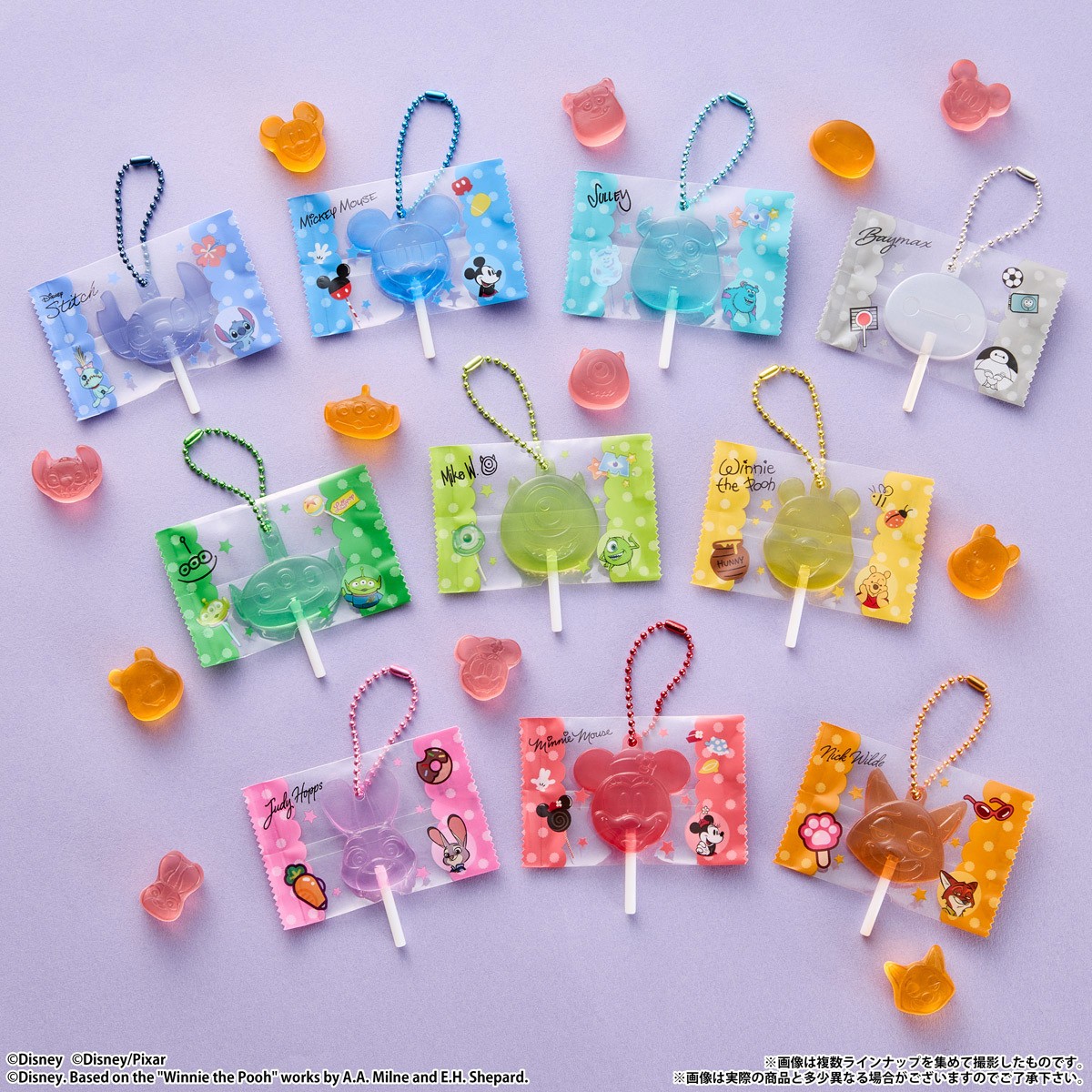 Bandai Disney Characters Candy Charms Gummy (Set of 12) (Shokugan) gambar 8