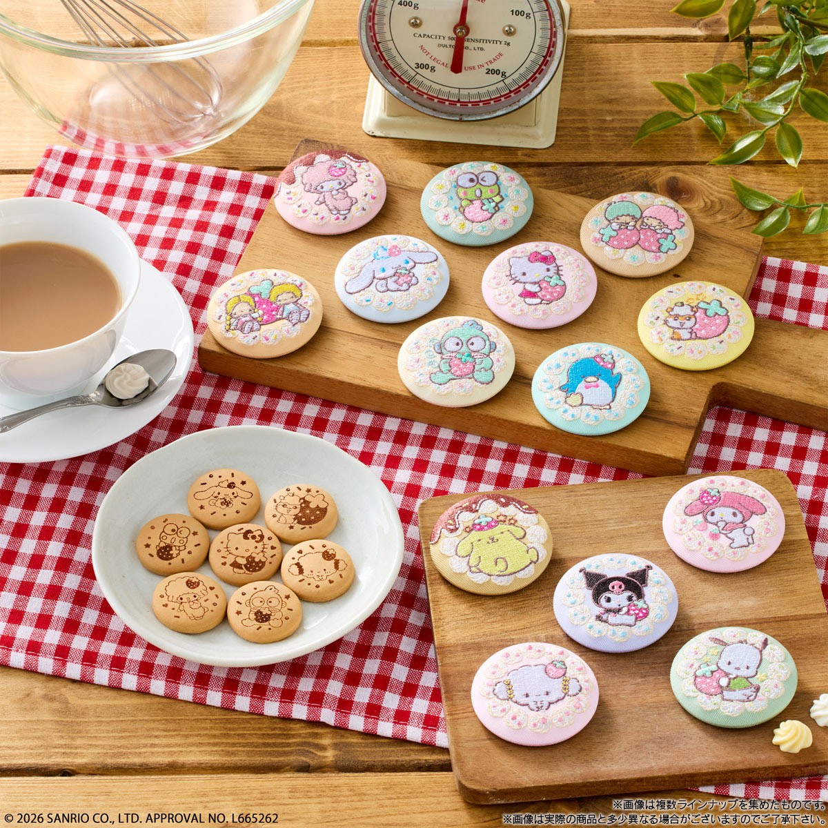 Bandai Sanrio Characters Embroidered Can Badge Biscuit 4 (Set of 12) (Shokugan) image 8