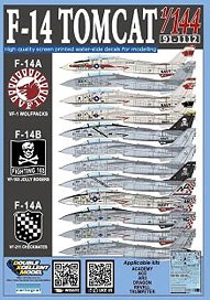 DXM Decals USN F-14 Tomcat VF-1/VF-103/VF-211 (Decal)