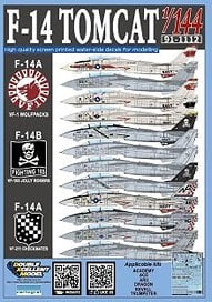 DXM Decals USN F-14 Tomcat VF-1/VF-103/VF-211 (Decal) image 1