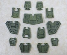 R.C. Berg Armored Trooper Votoms Resin Cast Assembly Kit 1/24 Scope Dog High Detail Skirt Armor Kit (Plastic model)