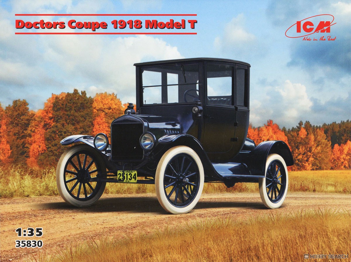 ICM Ford Doctors Coupe 1918 Model T (塑膠模型) 圖片 2