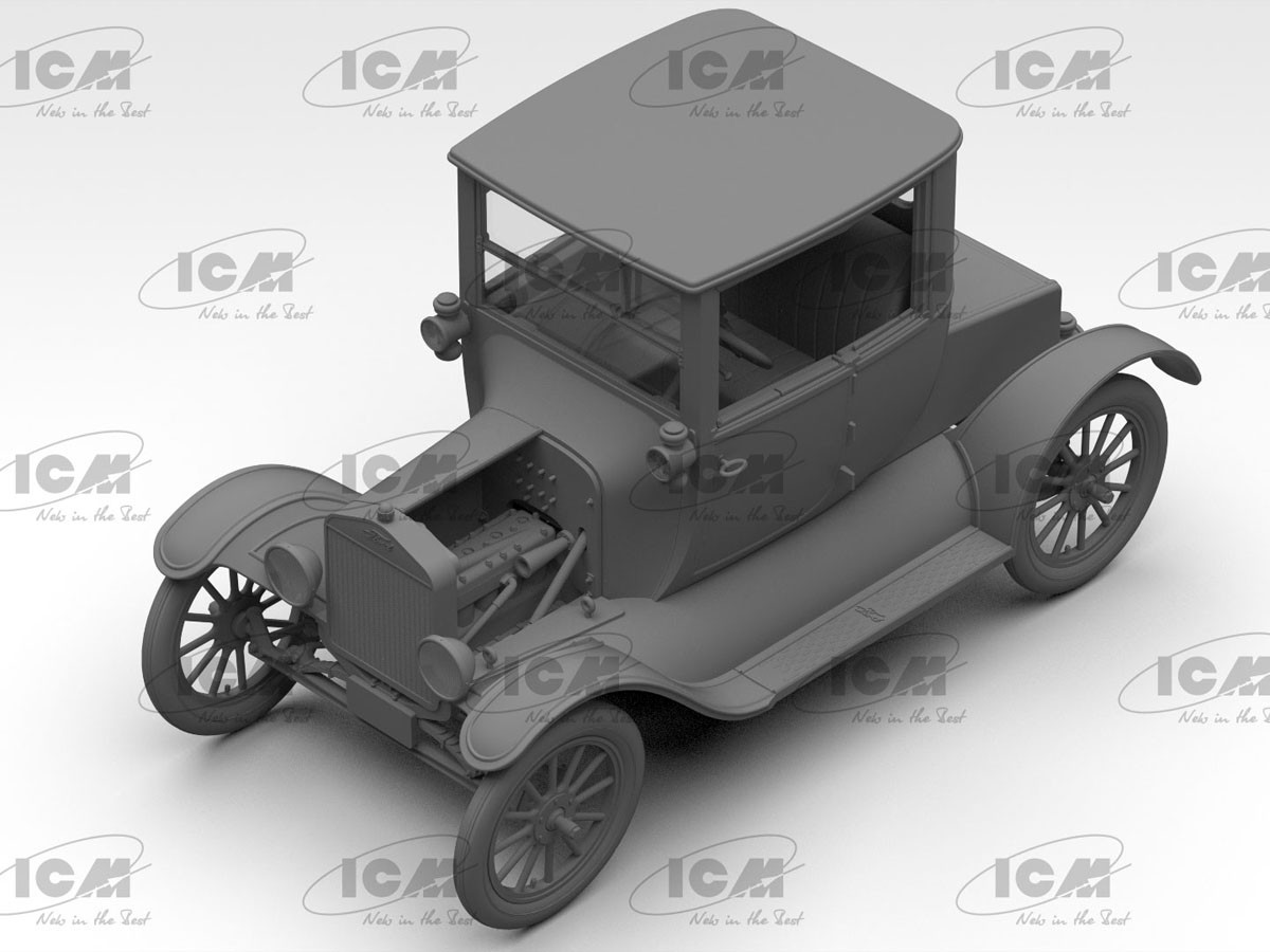 ICM Ford Doctors Coupe 1918 Model T (塑膠模型) 圖片 6