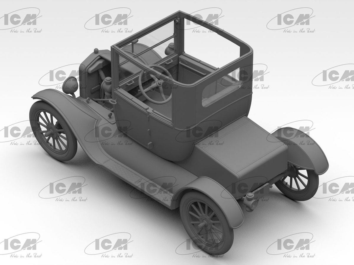 ICM Ford Doctors Coupe 1918 Model T (塑膠模型) 圖片 7