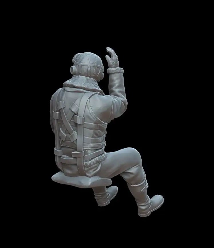 White Stork Miniatures RAF Hurricane pilot. Part I. Dedicated for Arma Hobby (Plastic model) gambar 4