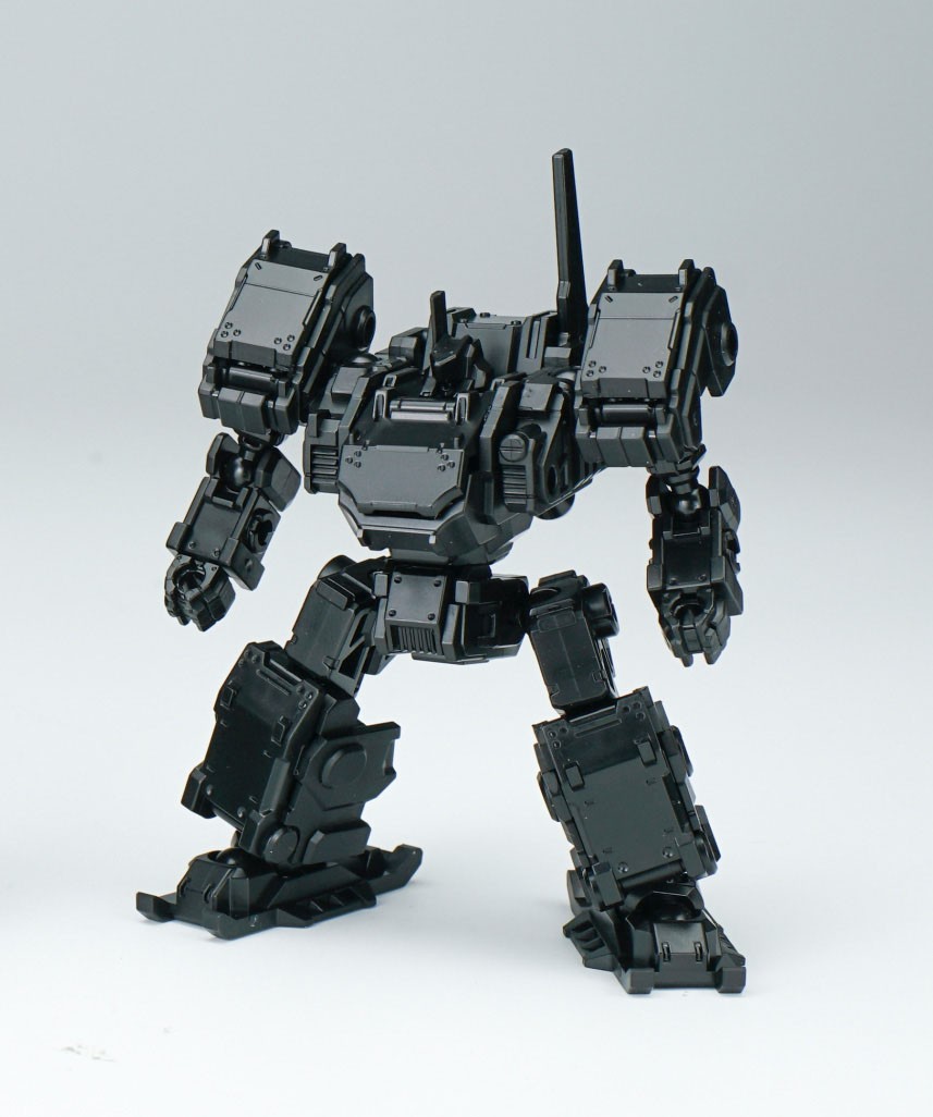 SHEIK MAINLAND 3 Minute Project Series MUFS-S5 FORTRESS 1/60 Scale Plastic Model Kit (Metallic Black) (Plastic Model) image 3