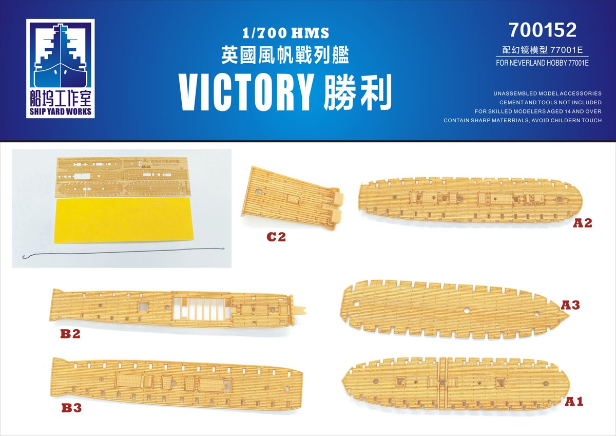 Ship Yard Works Wooden Deck HMS Victory (for Neverland Hobby 77001/E) (Plastic model) image 2