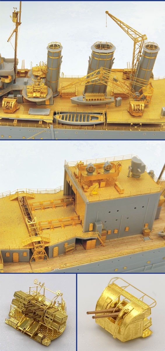 Ship Yard Works Conversion set for HMS Cornwall (for Trumpeter 05353) (Plastic model) รูปภาพ 3