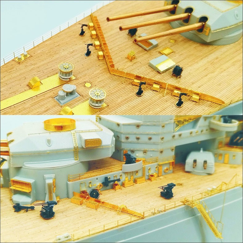 Ship Yard Works ドイツ海軍 H級戦艦 ディテールアップパーツ (トランペッター 05371用) (プラモデル) 画像 4