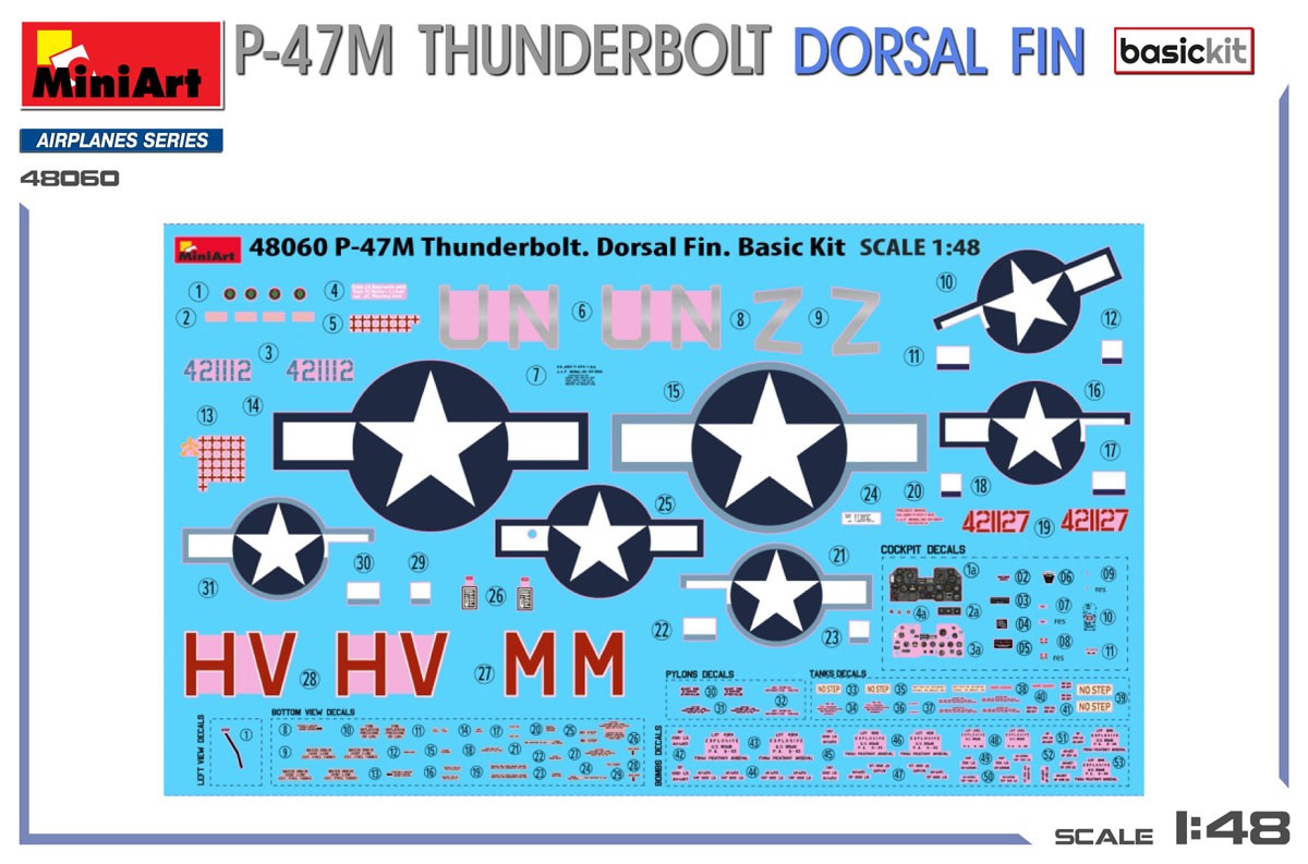 Mini Art P-47M THUNDERBOLT. DORSAL FIN. BASIC KIT (Plastic model) Bild 4