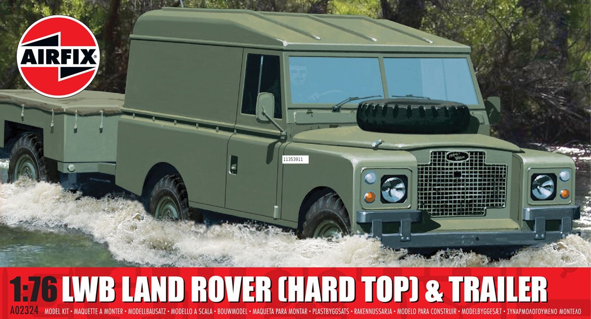 Airfix LWB 랜드로버 (하드탑) & 트레일러 (프라모델) 이미지 2