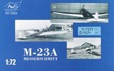 Avis Messerschmitt M-23A (Two-Seater Sports Aircraft) (Plastic model)