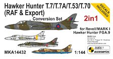 Mark I Models Hawker Hunter T.7/T.7A/T.53/T.70 (RAF &amp; Export) Conversion Set (for Revell/Mark I) (Plastic model)