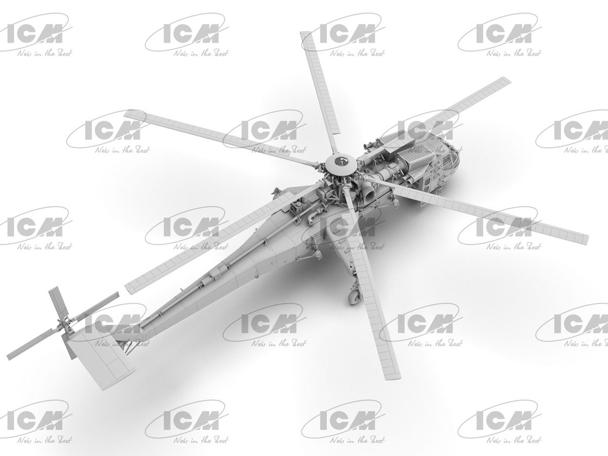 ICM Sikorsky CH-54A Tarhe US Heavy Helicopter (Plastic model) gambar 5
