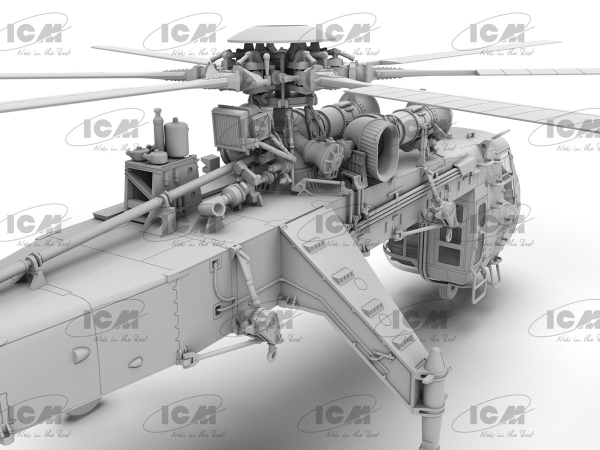 ICM Sikorsky CH-54A Tarhe US Heavy Helicopter (Plastic model) gambar 8
