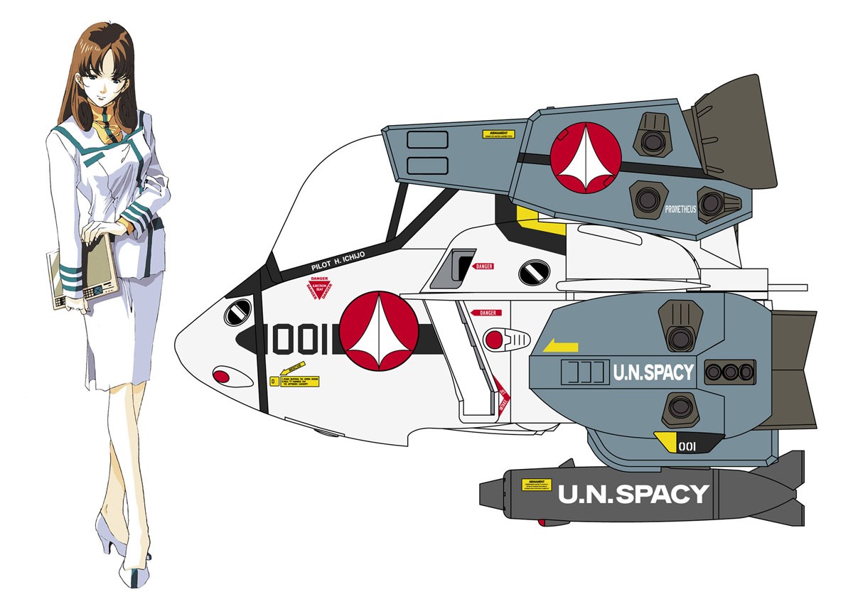 Hasegawa Misa Hayase w/VF-1S Super Valkyrie (Egg Plane) (Plastic model) image 6