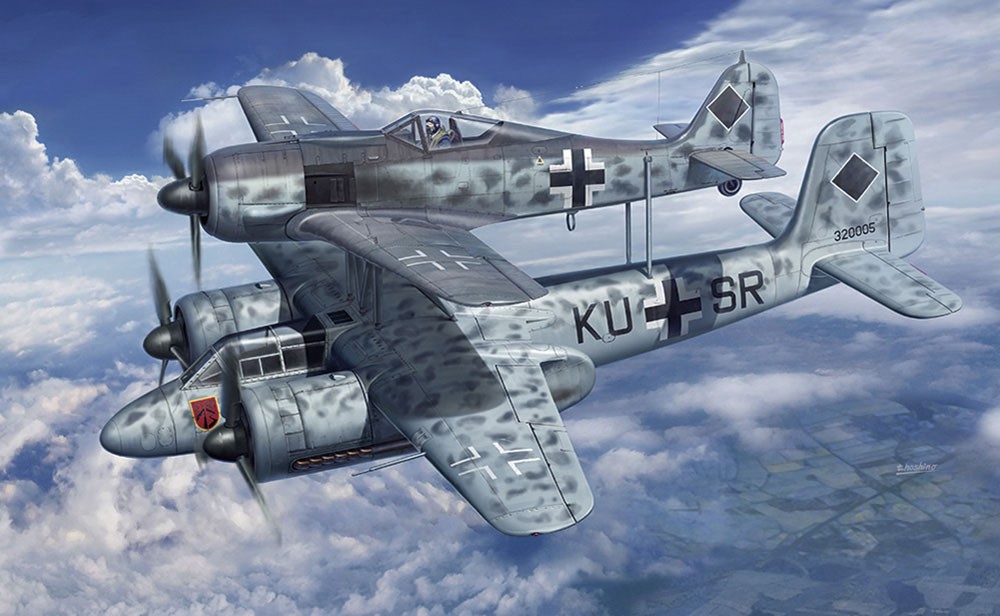 Hasegawa Ta154A-1 & Fw190A-8 `Mistel` (โมเดลพลาสติก) รูปภาพ 3