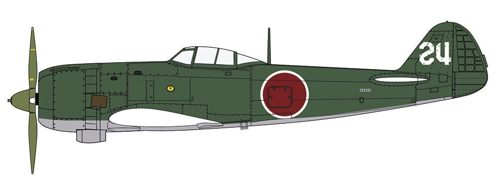 Hasegawa Nakajima Ki-84 Hayate `Prototype` (Plastic model) gambar 3