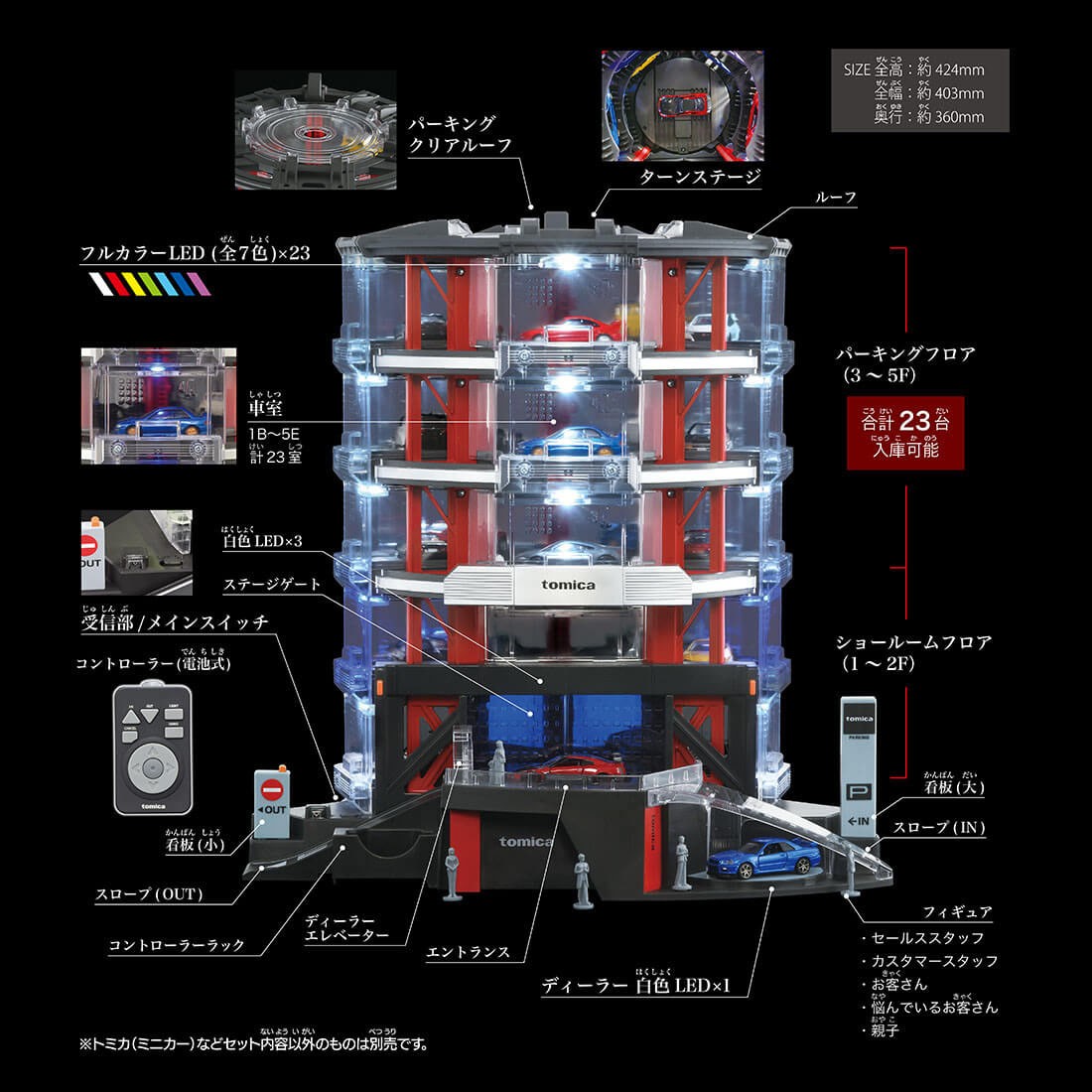Tomy (TakaraTomy) tomica+ Automated tomica PARKING with showroom (Tomica) รูปภาพ 5