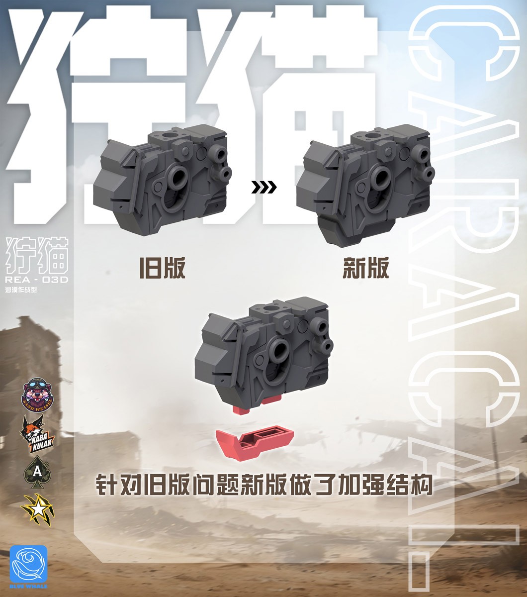MJZ STUDIO 블루 웨일 REA-03D 카라칼 프라모델 키트 (프라모델) 이미지 7